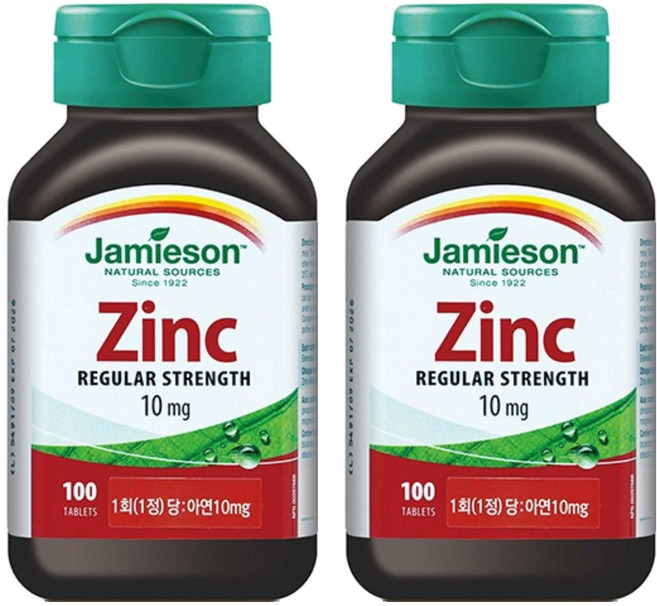 자미에슨 아연, 100정, 2개