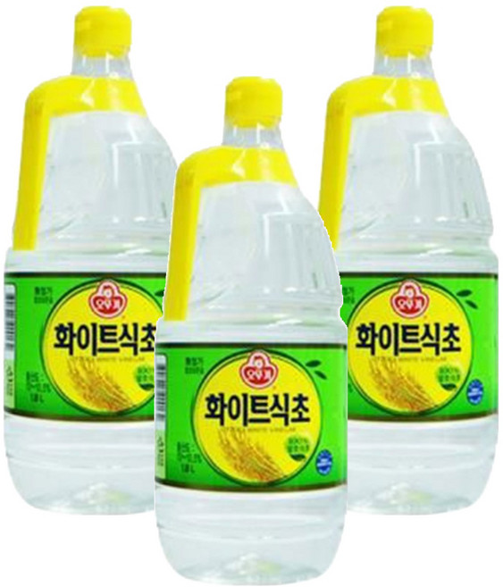 오뚜기 화이트 식초, 1.8L, 3개