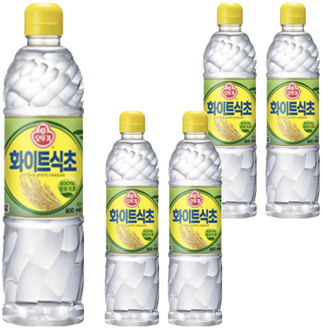 오뚜기 화이트 식초, 900ml, 5개