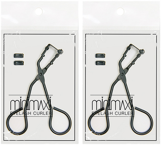 미니맥시 부분 언더 아이래쉬 뷰러, 어반블랙, 2개