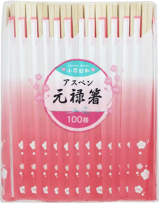 Daiwa Bussan 大和物產 一次性櫻花套竹筷, 100雙, 1袋