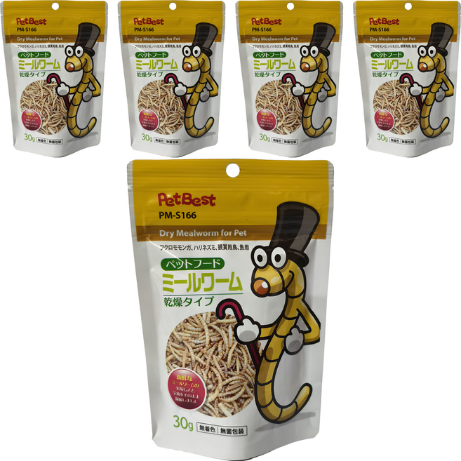 PetBest 天生美味 乾燥麵包蟲 PM-S166, 5個, 30g