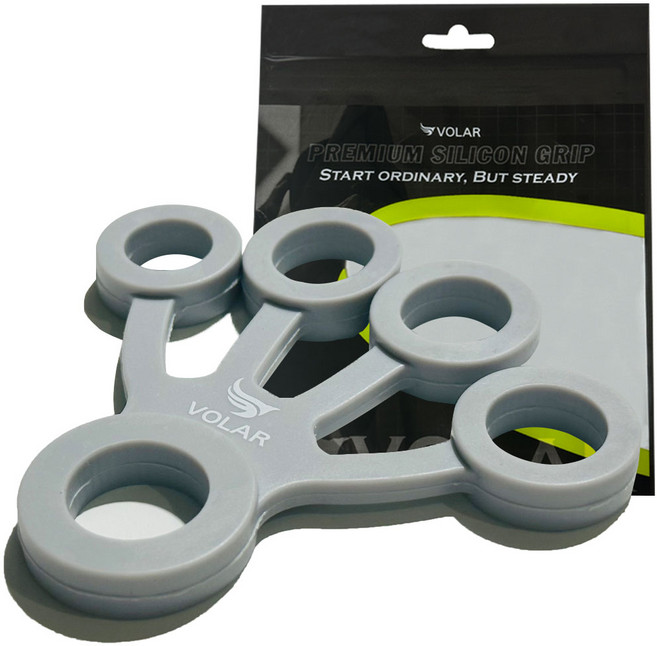 손가락 악력기 부채형 2.9KG, 옅은회색, 1개