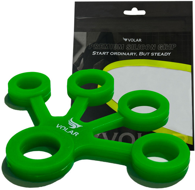 VOLAR 실리콘 손가락 악력기 부채꼴형 5kg, 초록, 1개