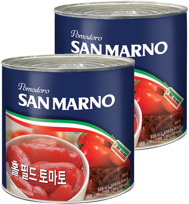 산 마르노 홀 필드 토마토, 2개, 2.5kg