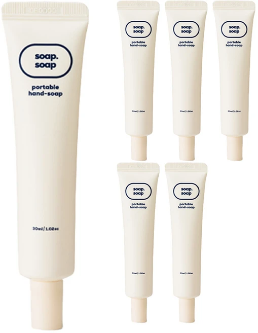1555 소프소프 포터블 핸드소프, 30ml, 6개 - 쿠팡