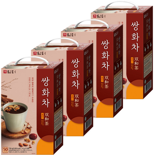 담터 쌍화차 플러스, 15g, 50개입, 4개