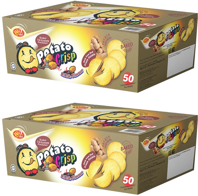 윈윈푸드 포테이토 크리스프 스낵 바베큐맛, 1kg, 2개