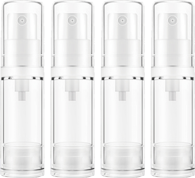 台灣 COSMOS AS乳液真空瓶 5ml, 透明色, 4個
