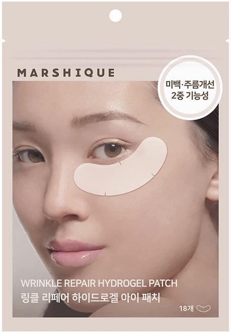 마르시끄 링클 리페어 하이드로겔 아이패치, 18개입, 1개 - 쿠팡