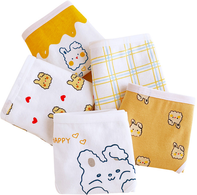 주니데이 주니어용 옐로레빗 학생 팬티 5종 세트