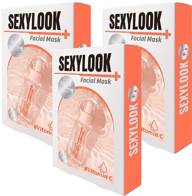 SEXYLOOK 西西露 韓國玻尿酸保濕嫩白原液面膜 27ml, 5入, 3組