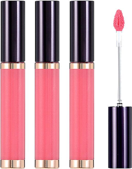 비디보브 립 컷 샤인 글로스 5g, PK103베이비핑크, 3개