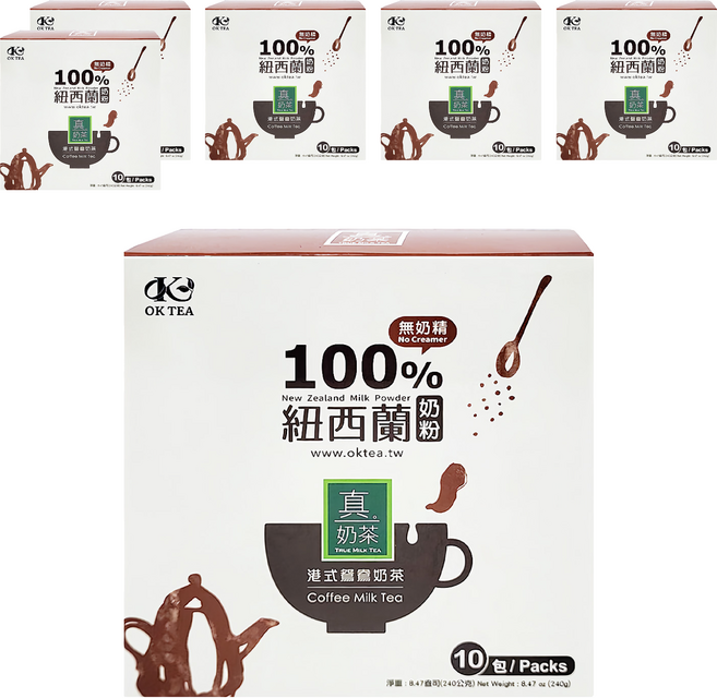 歐可茶葉 港式鴛鴦奶茶, 24g, 10包, 6盒