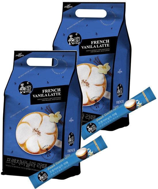 쟈뎅 까페모리 프렌치바닐라 라떼 커피믹스, 12g, 60개입, 2개