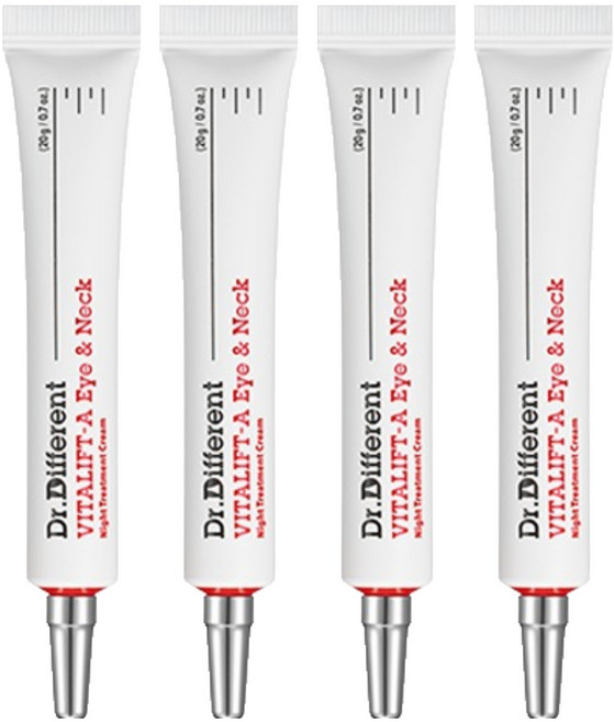 Dr.Different Vitalift A頸修護視黃醛乳霜, 20g, 4個