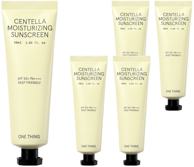 원씽 병풀 무기자차 선크림 SPF 50+ PA++++, 5개, 50ml