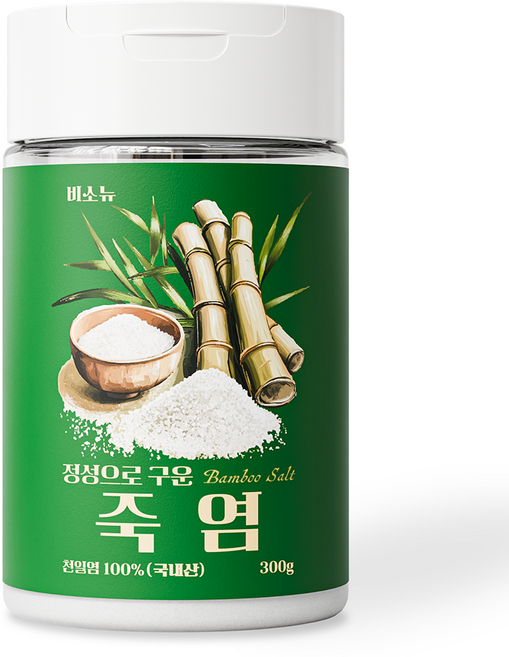 비소뉴 정성으로 구운 죽염, 300g, 1개