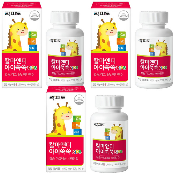 락피도 칼마앤디 아이쑥쑥 90g, 60정, 3개