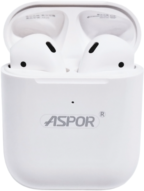 ASPOR 二代5.0無線藍芽耳機 原廠保固, a616, 白色