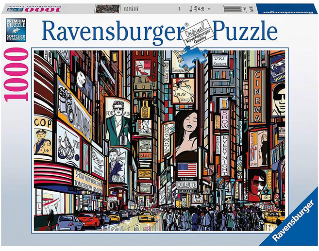 Ravensburger 維寶 拼圖 14歲以上, 繽紛紐約, 1000片, 1盒