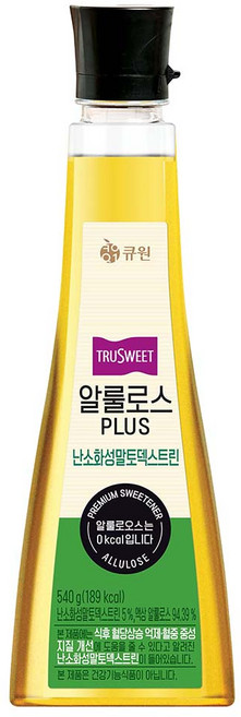 큐원 알룰로스 PLUS 난소화성말토덱스트린, 1개, 540g