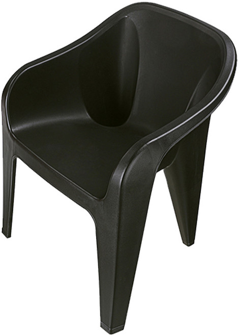 KEYWAY 聯府 曼哈頓休閒椅 RC6834 60.5 x 55.8 x 73.5cm, 黑色, 1個