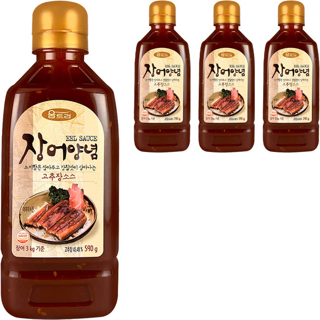 움트리 장어양념, 590g, 4개