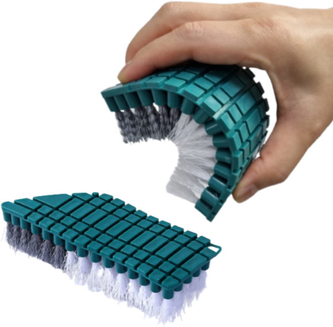 데일리픽 휘어지는 틈새 청소솔, 그린, 2개