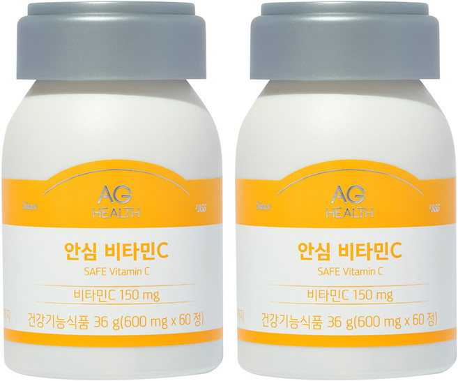 안국건강 안심비타민C 영양제, 60정, 2개