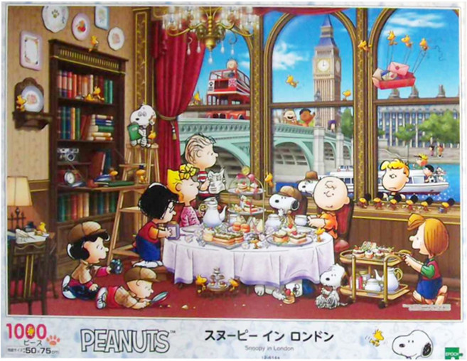 EPOCH Snoopy 拼圖 75 x 50cm, 史努比在倫敦, 1000片, 1盒