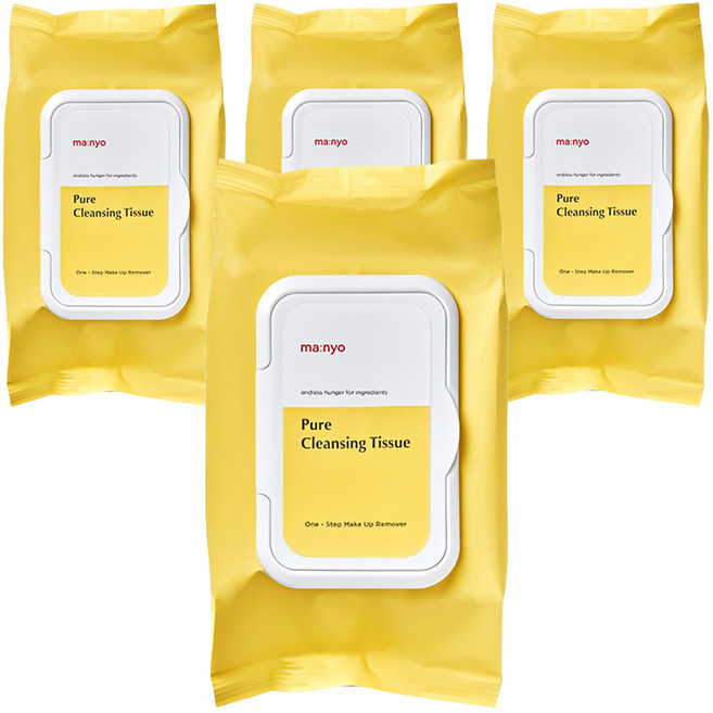 마녀공장 퓨어 클렌징 티슈, 80매입, 4개
