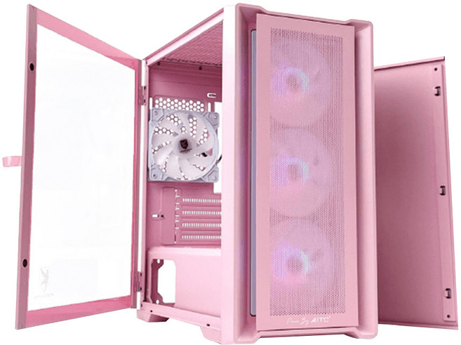 AITC 艾格 KINGSMAN CuBic ARGB 電腦機殼 (前板120mm ARGB風扇*3 後板120mm ARGB風扇*1), M-ATX, 1個