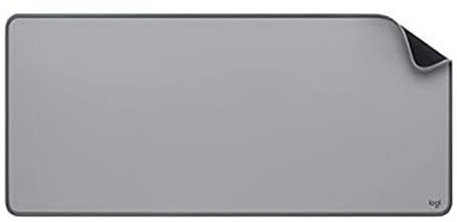 로지텍 데스크 매트 스튜디오 시리즈 마우스 장패드, 미드그레이, 1개
