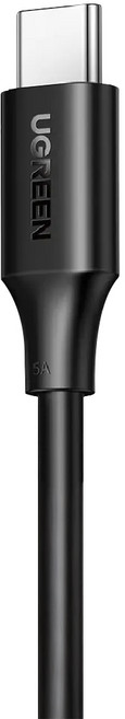 UGREEN 綠聯 PD快充版 雙USB-C 充電線 傳輸線, 1m, 黑色, 1條