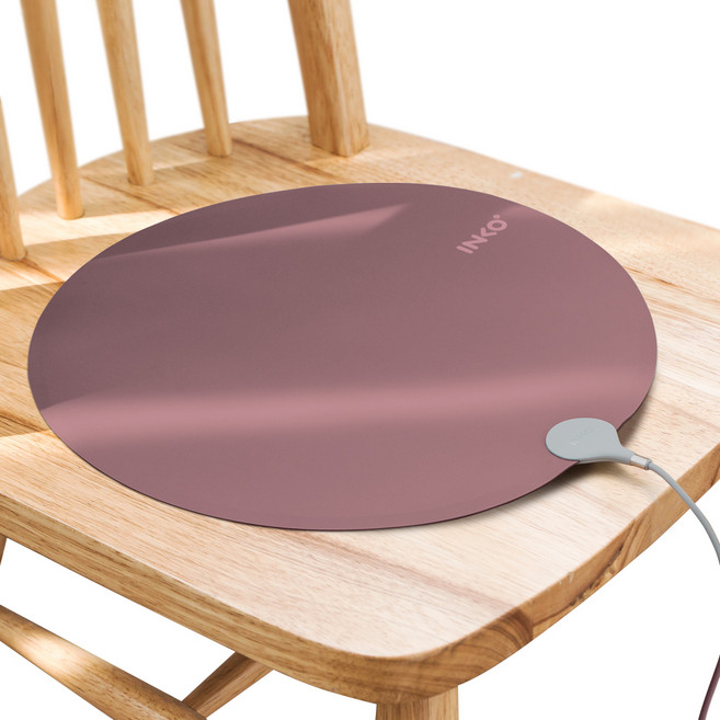 잉코 TPU 양면 발열 USB 휴대용 전기방석 PD-270, 로즈우드, 27 x 27 cm