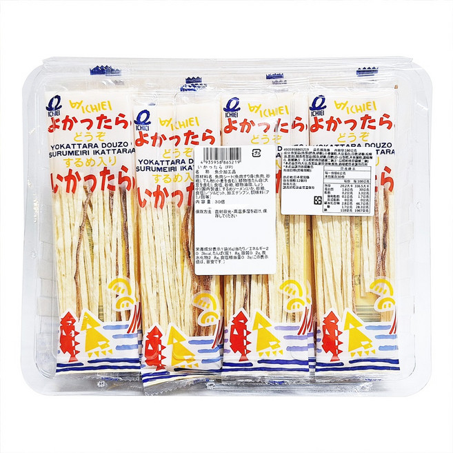 一榮 鱈魚墨魚絲 30包, 180g, 1組