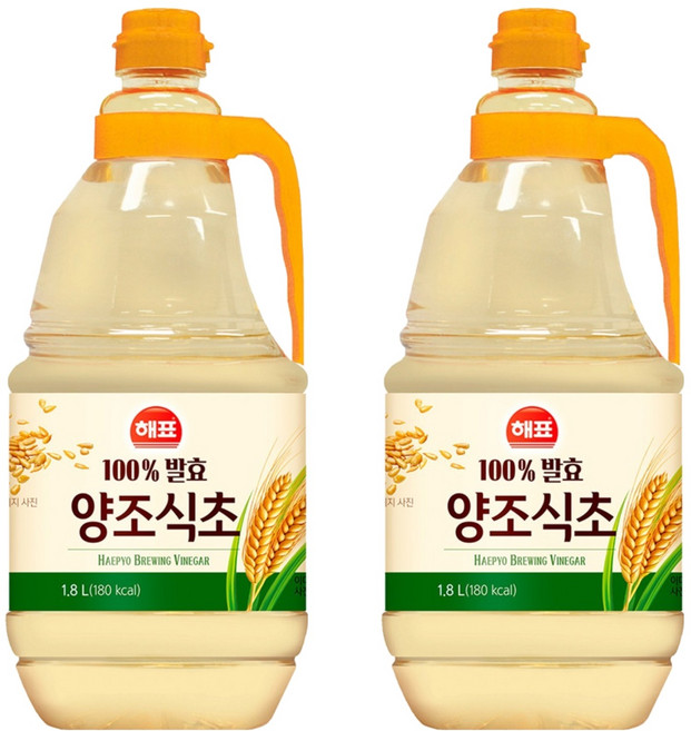 해표 양조식초, 1.8L, 2개