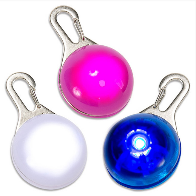 딩동펫 애견 LED 라이트 클립형, 화이트 + 핑크 + 블루, 1세트