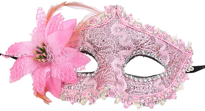 엘쏘 할로윈데이 파티 가면 FREE, 핑크, 1개