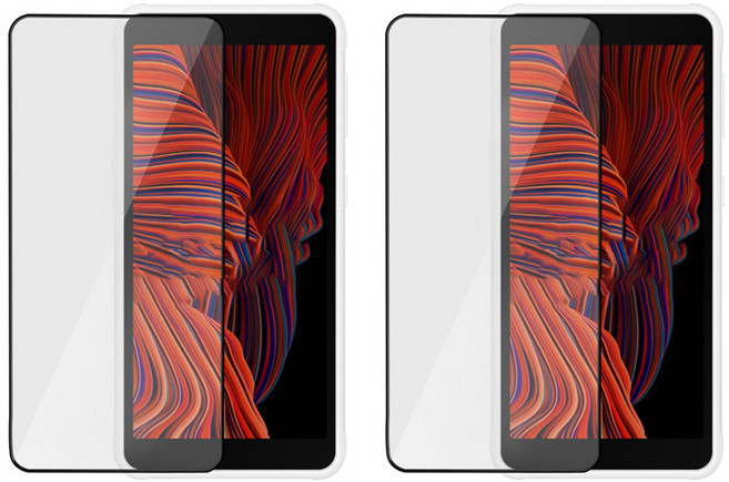 렉스 케이스 호환형 풀커버 강화유리 휴대폰 액정보호필름 2P, 1세트