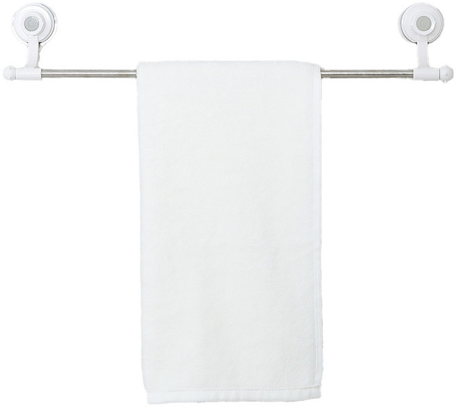 글라스터 무타공 수건걸이 + 보조패드 2p, 화이트, 1개