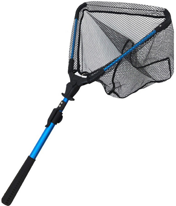 접이식 실리콘 삼각 뜰채, 블루