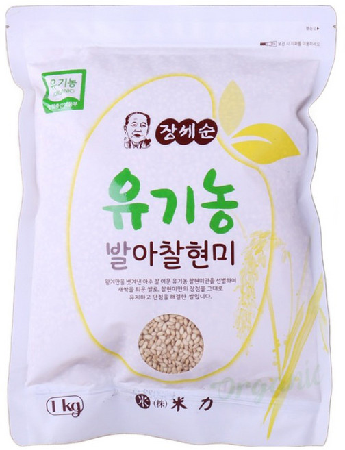 장세순 유기농 발아 찰현미, 1kg, 1개