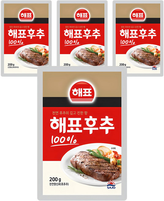 [해표] 순후추, 200g, 4개