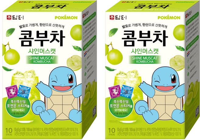 담터 포켓몬 콤부차 샤인머스캣, 5g, 10개입, 2개