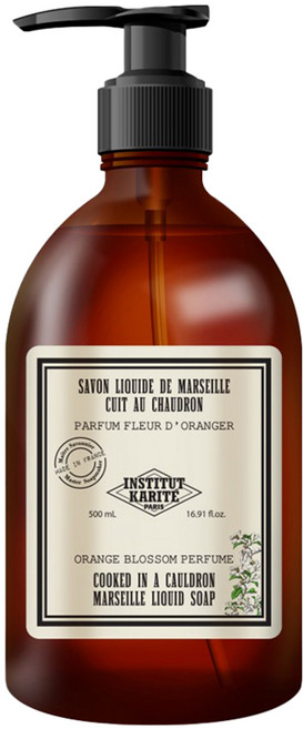 INSTITUT KARITE PARIS 巴黎乳油木 頂級草本橙花花園保濕馬賽液體皂, 500ml, 1瓶