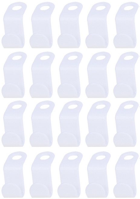 요고모지 연결형 옷걸이 S형 홀더, 화이트, 20개