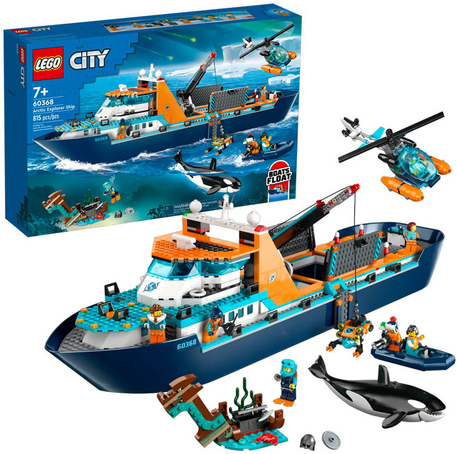 LEGO 60368 城市系列, 北極探險家之艦 Arctic Explorer Ship, 1盒