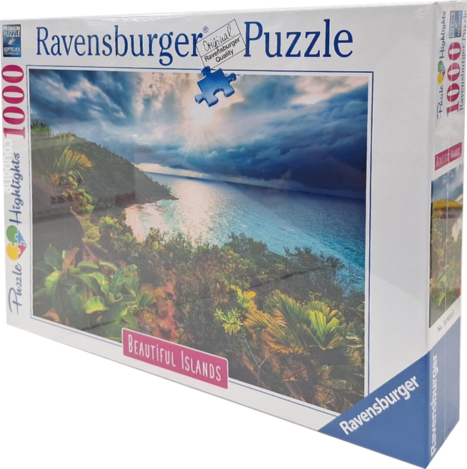 Ravensburger 維寶 拼圖 RV16910 14歲以上, 夏威夷天堂 多色 風景, 1000片, 1盒